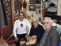 With my teacher Telemachus Ksyrafakis and Georgios Katsigarakis (shoemaker) from Kandano